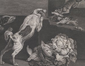 Hunde og Stilleben, 1778