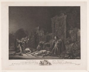 Pyramus og Thisbea Pyramus og Thisbe (titel på objekt) Hovedmalerier i England (serietitel) The Most Capital Paintings in England (serietitel)