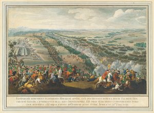 Slaget ved Poltava den 27. juni 1709, efter 1724.