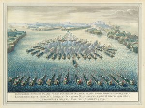 Søslaget ved Gangut den 27. juli 1714 efter 1724.