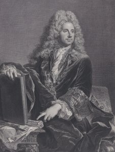 Portræt af Robert de Cotte, 1722.