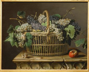 Panier de raisins - En kurv med druer ...