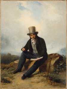 Portræt af André Jolivard 1787-1851. af Pierre Duval Le Camus