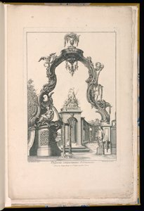 Cartouche og springvand