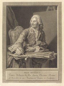 John Restout af Pierre Etienne Moitte after Maurice Quentin de La Tour