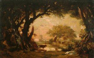 Rydning i skoven i Fontainebleau af Pierre Etienne Theodore Rousseau