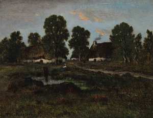 Sommerhuse nær Larchant, ikke dateret.