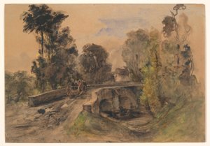 Stenbroen af Pierre Etienne Theodore Rousseau