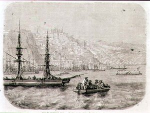Udsigt over Quebec i 1860
