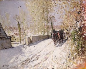 Vinterlandskab af Pierre Eugene Montezin