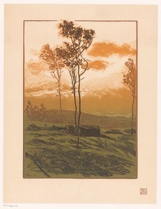 Landskab af Pierre Eugène Vibert