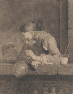 Sæbebobler, 1739. af Pierre Filloeul
