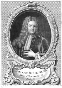 John Radcliffe, engelsk læge, 1747 af Pierre Fourdrinier
