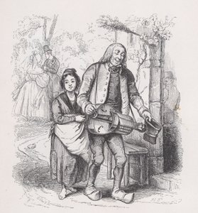 The Blind Man of Bagnolet fra The Complete Works of Béranger, 1836. af Pierre Francois Godard