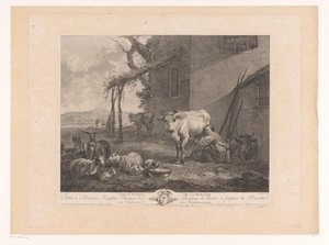 Melkende herderin Hyrdindens besættelse (titel på objektet) af Pierre Francois Laurent