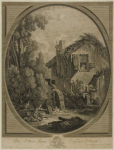 Vindmøllelandskab af Pierre Francois Laurent