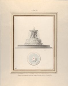 Projekt til et springvand til La Place Louis XV, ca. 1806.