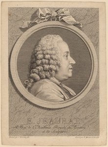 Edme-Sebastien Jeaurat af Pierre Francois Martenasie after Charles Nicolas Cochin II