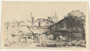 Ufærdigt Landskab af Pierre François Basan (workshop of)