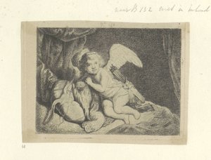 Rustende Amor Samling af 85 originale tryk (serietitel) af Pierre François Basan (workshop of)