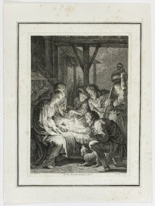 Tilbedelse af hyrderne af Pierre François Basan