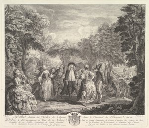 Karnevalet i Parnassus, 1761-62. af Pierre François Basan