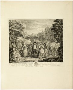 Karnevalet i Parnassus af Pierre François Basan