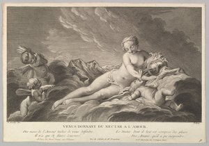 Venus giver nektar til Amor, 1700-tallet.