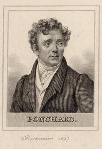 Portræt af operasangeren Louis Antoine Eléonore Ponchard 1787-1866, 1827. af Pierre François Bertonnier