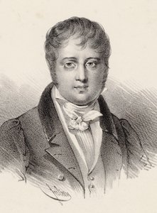 Portræt af komponisten Nicolò Isouard 1775-1818. af Pierre François Ducarme