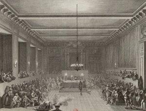 Pariserkommunen tildeler et sværd og en borgerkrone til englænderen C.J.W. Nesham den 15. januar 1790.