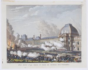 Stormen på Tuileriepaladset den 10. august 1792, ca. 1800
