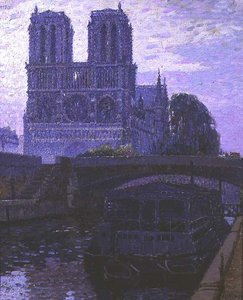 Notre Dame, Paris (olie på lærred) af Pierre Gaston Rigaud