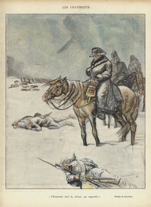 Napoleon på tilbagetoget fra Moskva, Illustration for Le Rire
