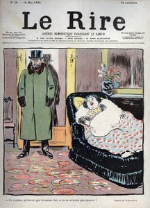 Hvad ville du have gjort, hvis du ikke havde giftet dig med mig? - tegning af Pierre Georges Jeanniot (1848-1934) til "" Le Rire"" af 218. maj 1895 af Pierre Georges Jeanniot
