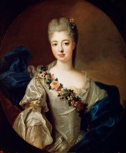 Portræt af Charlotte Aglaé af Orléans, Mademoiselle de Valois, 1720