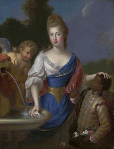 Portræt af en dame, trekvart-længde, traditionelt identificeret som Louise Bernardine de Durfort, hertuginde af Duras