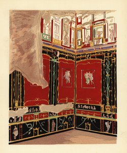 Exedra i Vettiiernes hus, Pompeji af Pierre Gusman