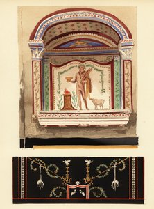 Lararium niche maleri dedikeret til Hercules i et anneks (Casa del Cenacolo, V