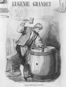 Fader Grandet, bødkeren, illustration fra 