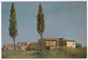 Fabrique i Villa Farnese: de to popler ... af Pierre Henri de Valenciennes