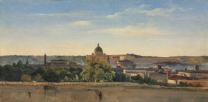 Udsigt over Rom, ca. 1782-1784 af Pierre Henri de Valenciennes