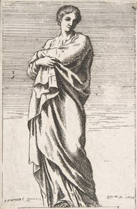 Stående kvindefigur, ca. 1739-40., ca. 1739-40. af Pierre Ignace Parrocel