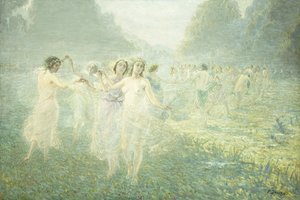 Sylfernes Morgendans; Sylphidernes morgenrunde af Pierre Jacques Dierckx