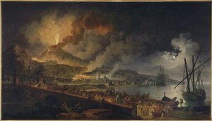 Vesuvs udbrud set fra Portici, ca 1767.