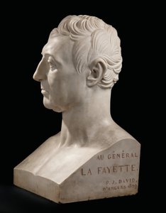 Buste af Marie-Joseph-Gilbert du Motier, Marquis de La Fayette af Pierre Jean David dAngers
