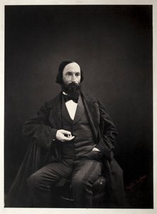 Auguste Vacquerie, ca. 1860. af Pierre Jean Delbarre