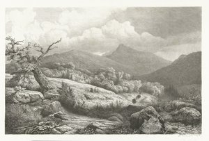 Kirkegården i Baden-Baden af Pierre Louis Dubourcq