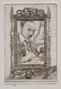 Selvportræt af Pierre Louis Gatier