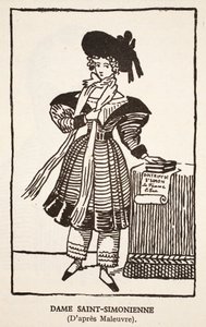 Lady Saint-Simonienne af Pierre Maleuvre
